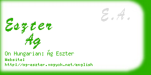 eszter ag business card